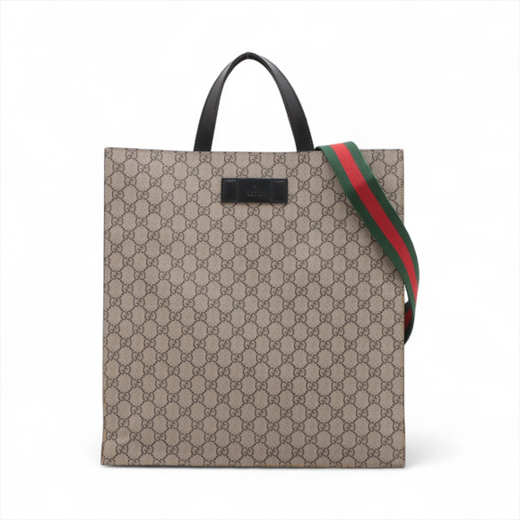Gucci Supreme GG Beige Canvas handbag - Picture 1 of 10
